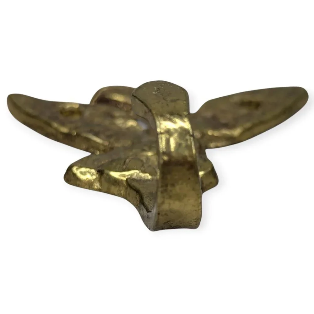 Vintage Brass Mallard Duck Wildlife Wall Mount Coat Hat Hook Hanger 2